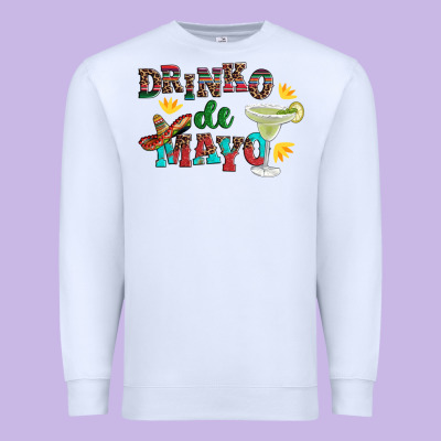 Drinko De Mayo With Margarita And  Sombrero Premium Sweatshirt Designed By Artiststas