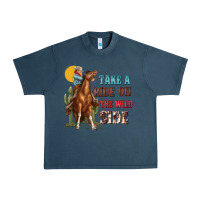 Midnight Navy take a ride on the wild side with rodeo Urban Heavy Tee - texasbilliewilder