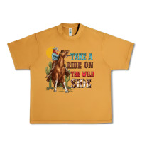 Peanut Butter take a ride on the wild side with rodeo Urban Heavy Tee - texasbilliewilder