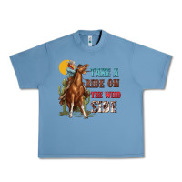 Pebble Blue take a ride on the wild side with rodeo Urban Heavy Tee - texasbilliewilder