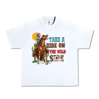 White take a ride on the wild side with rodeo Urban Heavy Tee - texasbilliewilder