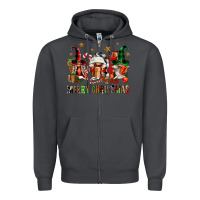 Smoke merry christmas buffalo gnomies Zipper Hoodie - FaDigitalArtStudio