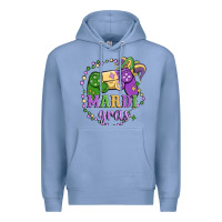 Colony Blue mardi gras game Premium Hoodie - MaliasSmallBusiness
