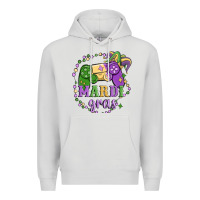 Dove Grey mardi gras game Premium Hoodie - MaliasSmallBusiness