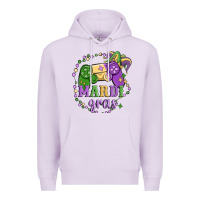 Lilac mardi gras game Premium Hoodie - MaliasSmallBusiness