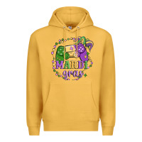 Mustard mardi gras game Premium Hoodie - MaliasSmallBusiness