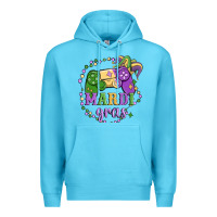 Ocean Blue mardi gras game Premium Hoodie - MaliasSmallBusiness