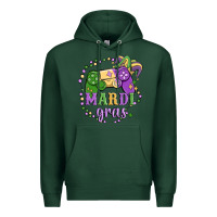 Sports Green mardi gras game Premium Hoodie - MaliasSmallBusiness