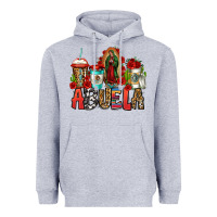 Heather Grey lady of guadalupe abuela coffee cups Heavyweight Hoodie - Jasminsmagicworld