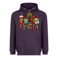 Plum lady of guadalupe abuela coffee cups Heavyweight Hoodie - Jasminsmagicworld
