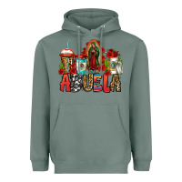 Sage lady of guadalupe abuela coffee cups Heavyweight Hoodie - Jasminsmagicworld