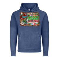 Vintage Denim merry christmas western boots Vintage Hoodie - AdoDesignShop