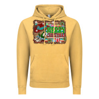 Vintage Mustard merry christmas western boots Vintage Hoodie - AdoDesignShop
