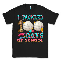 Black i tackled 100 days of school volleyball Classic Tee - Zillion Design Studio