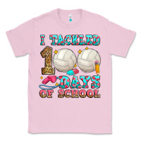 Bubblegum Pink i tackled 100 days of school volleyball Classic Tee - Zillion Design Studio