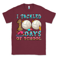 Burgundy i tackled 100 days of school volleyball Classic Tee - Zillion Design Studio