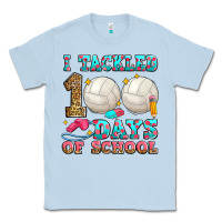 Dusty Blue i tackled 100 days of school volleyball Classic Tee - Zillion Design Studio