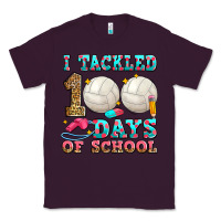 Plum i tackled 100 days of school volleyball Classic Tee - Zillion Design Studio