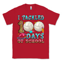 Red i tackled 100 days of school volleyball Classic Tee - Zillion Design Studio