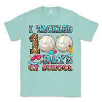Seafoam i tackled 100 days of school volleyball Classic Tee - Zillion Design Studio