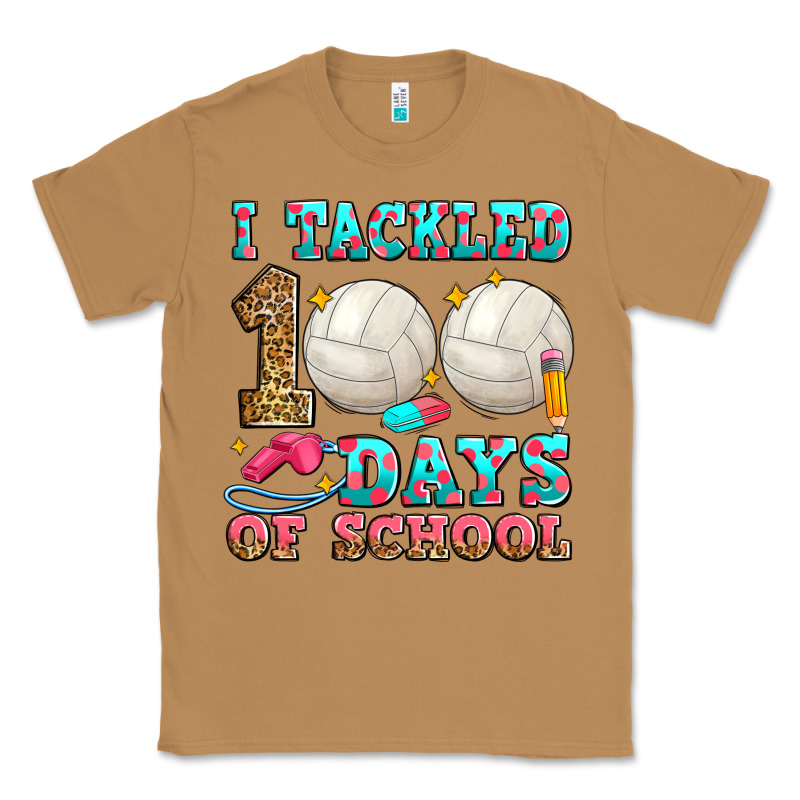 I Tackled 100 Days Of School Volleyball Classic Tee by Zillion Design Studio | Teevron