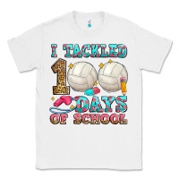 White i tackled 100 days of school volleyball Classic Tee - Zillion Design Studio