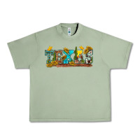Oil Green texas Urban Heavy Tee - texasbilliewilder