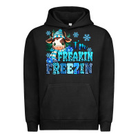 Pigment Black I'm freakin freezin Urban Hoodie - MaliasSmallBusiness