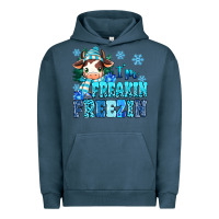 Pigment Midnight Navy I'm freakin freezin Urban Hoodie - MaliasSmallBusiness