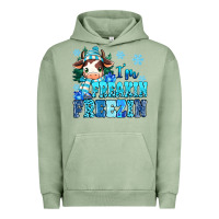 Pigment Oil Green I'm freakin freezin Urban Hoodie - MaliasSmallBusiness
