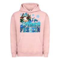 Pigment Salmon I'm freakin freezin Urban Hoodie - MaliasSmallBusiness