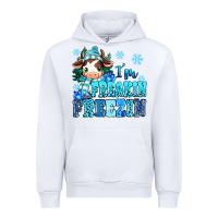 White I'm freakin freezin Urban Hoodie - MaliasSmallBusiness