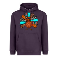 Plum Thanksgiving Turkey Heavyweight Hoodie - JahusDesignShop
