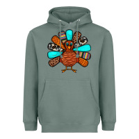 Sage Thanksgiving Turkey Heavyweight Hoodie - JahusDesignShop