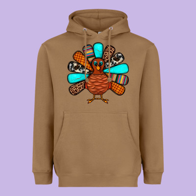 Thanksgiving Turkey Heavyweight Hoodie Designed By Jahusdesignshop
