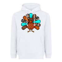 White Thanksgiving Turkey Heavyweight Hoodie - JahusDesignShop