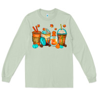 Matcha thankful coffee cups Long Sleeve Tee - Zillion Design Studio