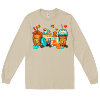 Mushroom thankful coffee cups Long Sleeve Tee - Zillion Design Studio