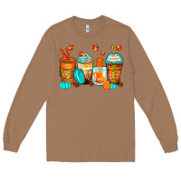 Toasted Coconut thankful coffee cups Long Sleeve Tee - Zillion Design Studio