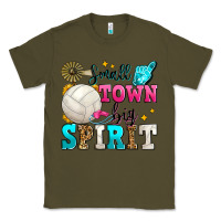 Army Green small town big spirit volleyball Classic Tee - Zillion Design Studio