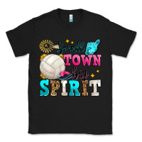 Black small town big spirit volleyball Classic Tee - Zillion Design Studio