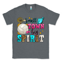 Charcoal Heather small town big spirit volleyball Classic Tee - Zillion Design Studio