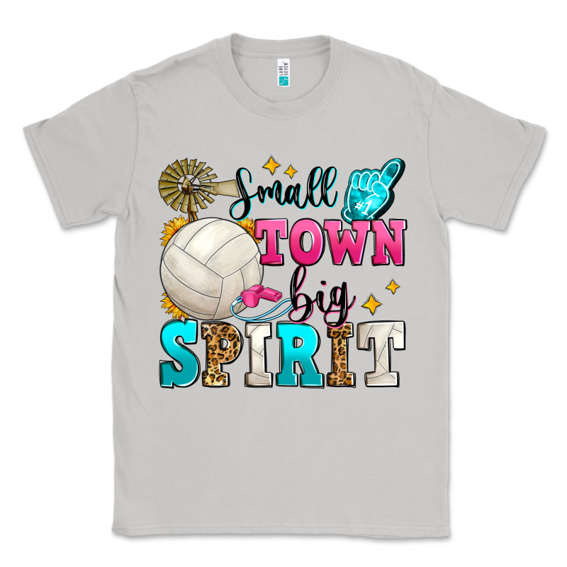 Small Town Big Spirit Volleyball Classic Tee by Zillion Design Studio | Teevron