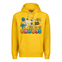 Lemon western turquoise put em up cowboy Premium Hoodie - MaliasSmallBusiness