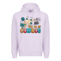 Lilac western turquoise put em up cowboy Premium Hoodie - MaliasSmallBusiness