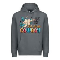 Rock western turquoise put em up cowboy Premium Hoodie - MaliasSmallBusiness