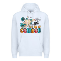 White western turquoise put em up cowboy Premium Hoodie - MaliasSmallBusiness