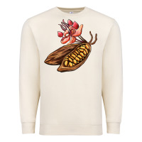 Sandshell cacao beans and flowers Premium Sweatshirt - AdoDesignShop