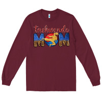 Burgundy taekwondo mom Long Sleeve Tee - texasbilliewilder