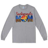 Heather Grey taekwondo mom Long Sleeve Tee - texasbilliewilder